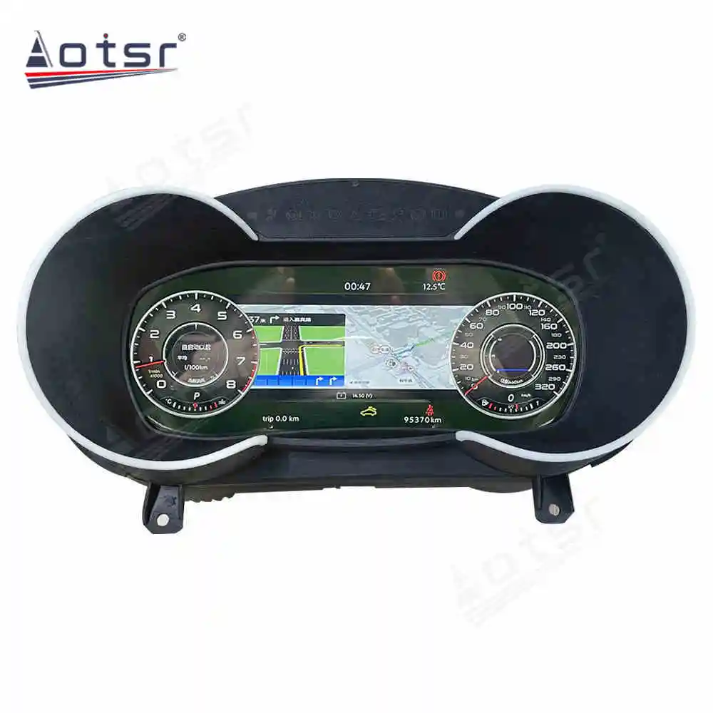 

12,3-дюймовый цифровой кластер для Audi TT 2008-2014, ЖК-панель приборов, виртуальный CockPit, измеритель скорости, приборная панель, автомобильные аксессуары, Linux