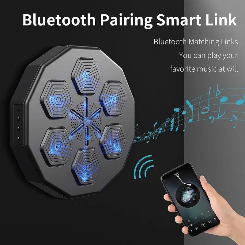 universal Wall Mounted Music Boxing Pad Wall Mounted Music Boxer For Boxing Training Smart Music Boxing Target With LED Light