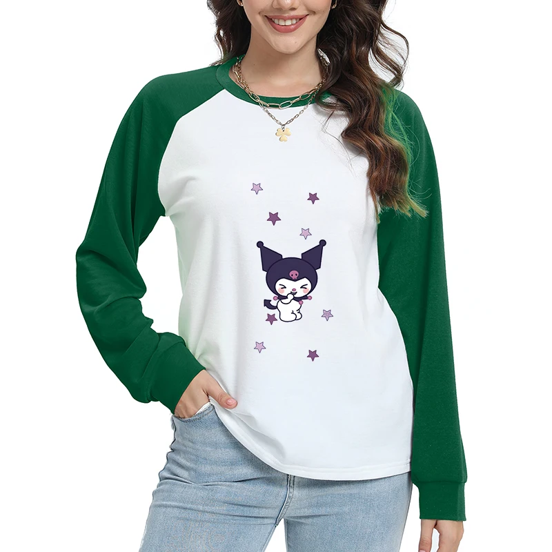 Ladies Kuromi Sleep Hoodie Y2k Clothes 2025 Woman Sweatshirts sweater Hoodies Long Sleeves Y2k Women's Clothing Top ﻿Sleep Tops