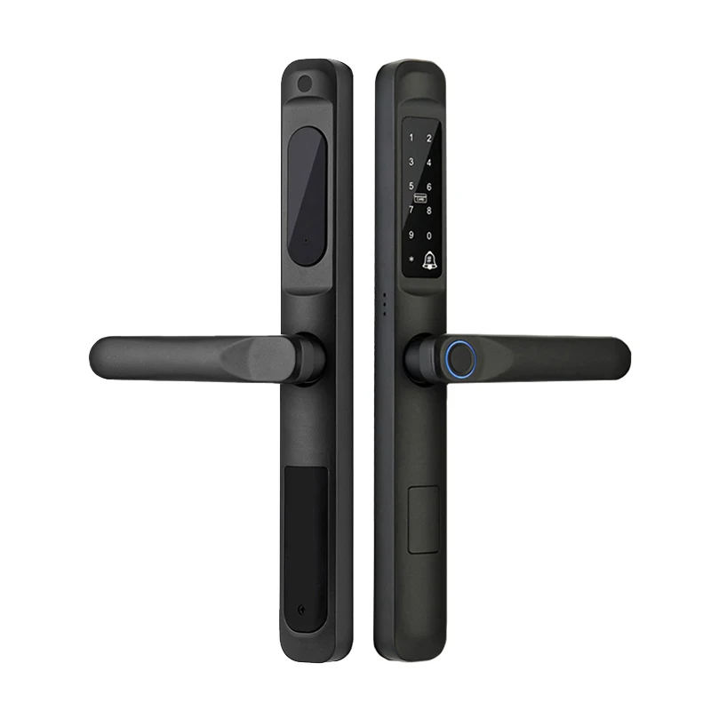 

Биометрический цифровой электронный дверной замок с клавиатурой с паролем. Вход без ключа. Умная дверная ручка, дверной замок с ручкой Tuya.