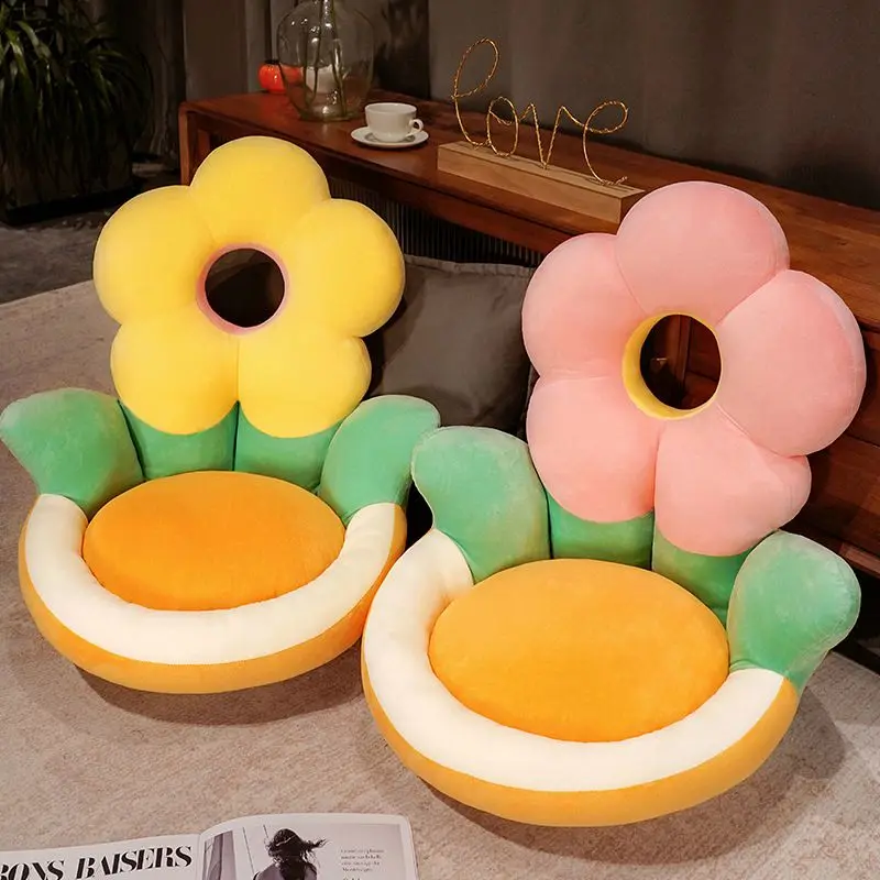 Große Frische Blume Sonnenblumen Plüsch Futon Kissen Stuhl Kissen Sitz Lenden Schlafzimmer Boden Matte Anlage Büro Sitzkissen Geschenke