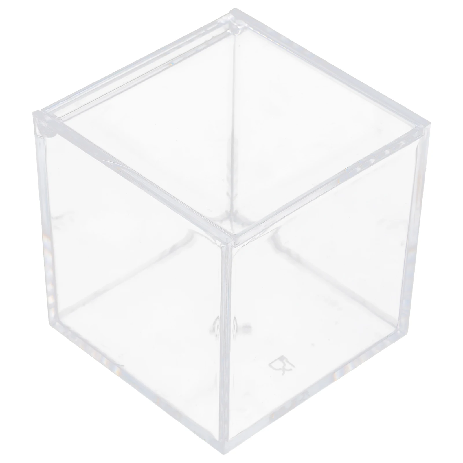 

Transparent Square Packaging Box 10x10x10cm Clear Display Flip y Gift Boxes for Birthdays Parties Weddings Plastic Storage