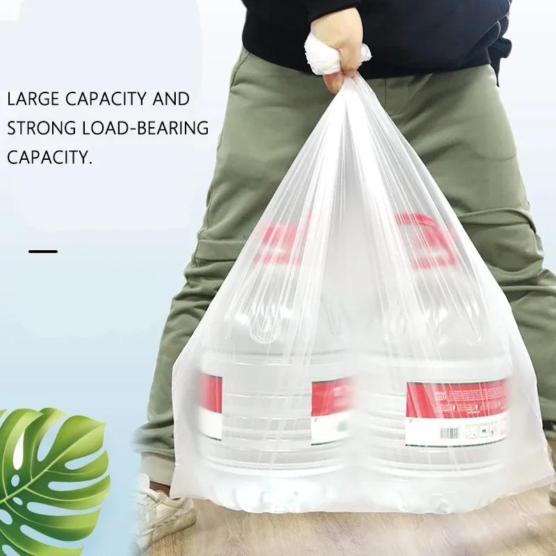Large Waste Garbage Bag Black Transparent Thickened Garbage Bags Outdoor Restauran Kitchen Disposable Trash Bags