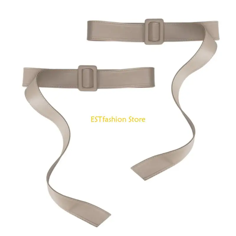 

Y5GC Mulituse Ремни-манжеты из искусственной кожи для женщин Регулируемые ремни-манжеты с пряжкой подходят для плащей и верхней