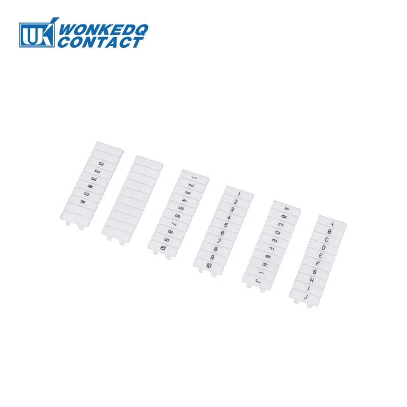 Terminal Block Marker Strip Lable 10Pcs ZB 3.5/4/5/6/8/10 ZBFM 3.5/5/6 Number Tag 10 Seat DIN Rail Connector Strips Zack Marking