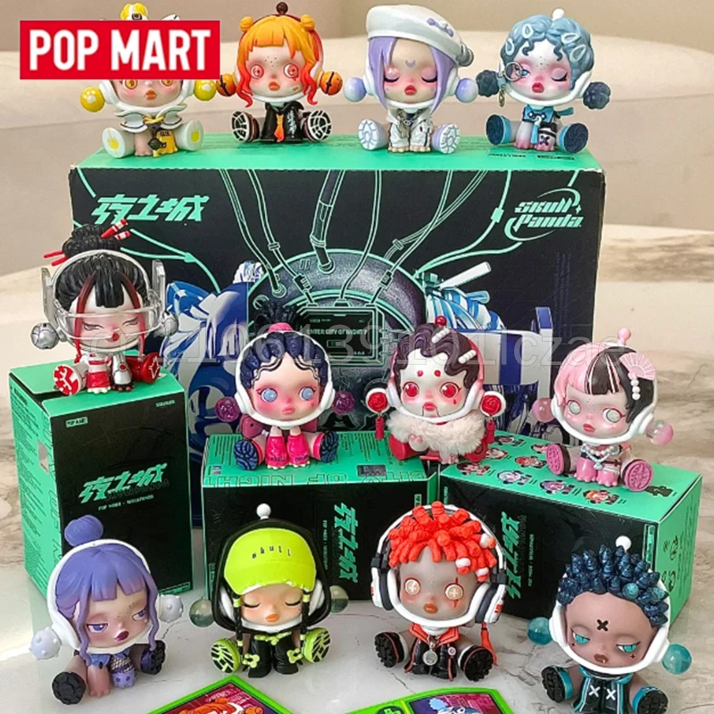

POPMART SKULLPANDA City Of Night Series Blind Box Guess Bay Creative Decor Kawaii Doll Mystery Box Cute Trendy Christmas Gift