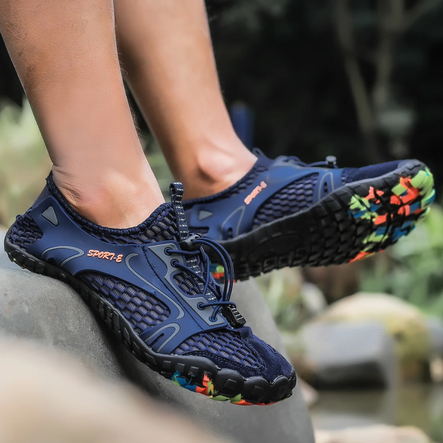Men\'s Water Shoes Quick Dry Non-slip Swimming Beach Casual Shoes Fitness River Sports Cycling Rock Climbing Shoes