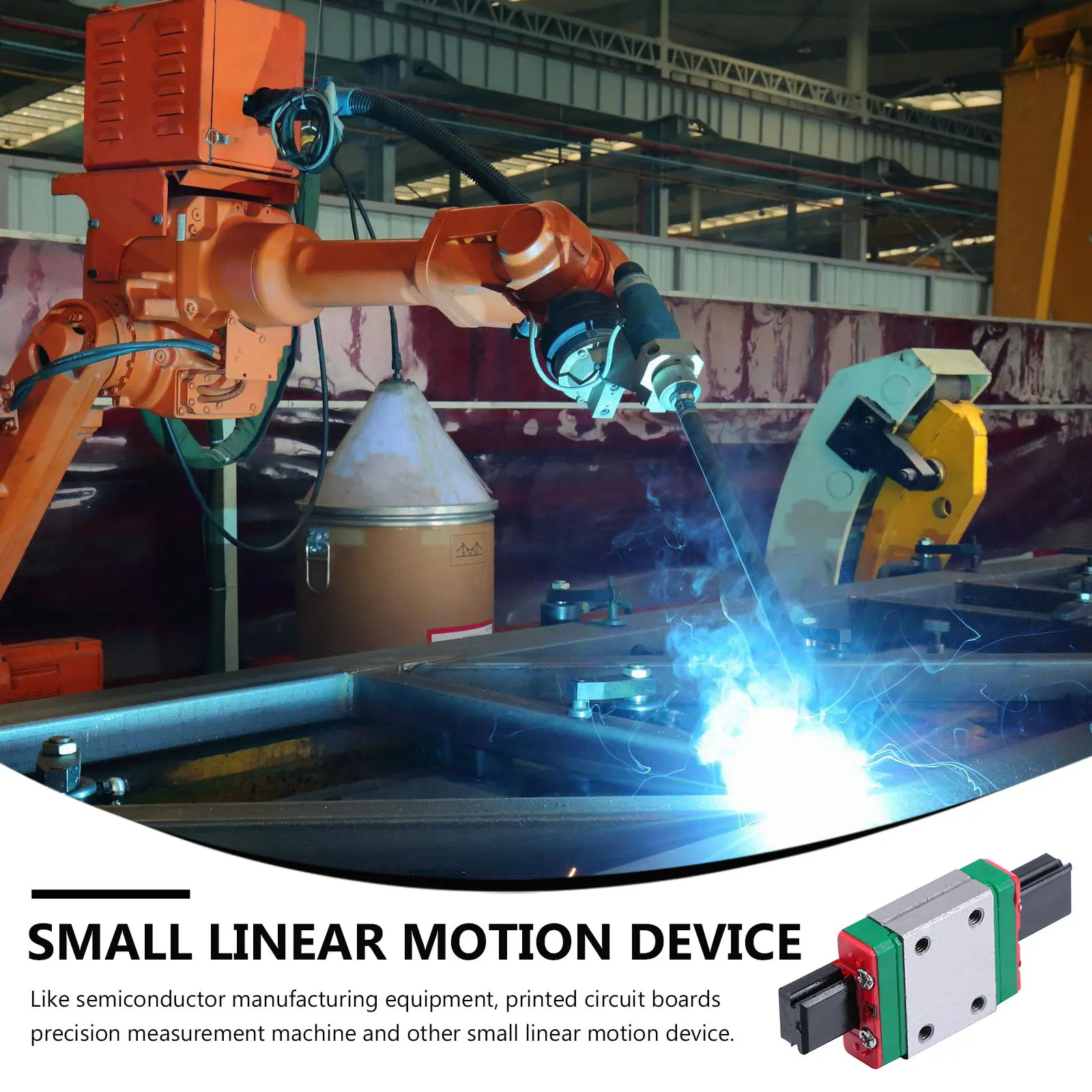 Mini Alloy Steel Linear Guide Rail Block Small Size Lightweight Bearing Slide Unit for Precision Linear Motion Devices