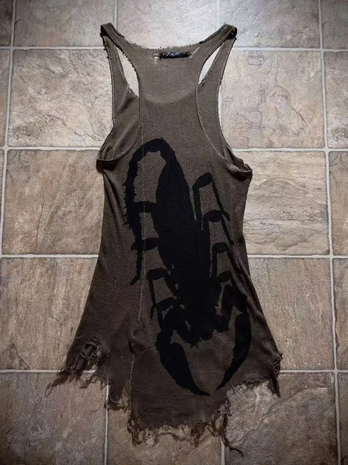 

Ifsixwasnine Visual Vintage Pioneer Built-in Destroying Scorpion Vest