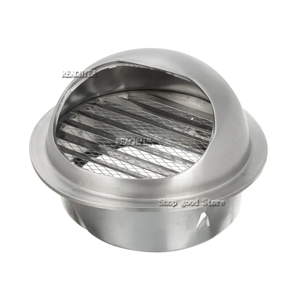 

Stainless Steel Exterior Wall Ceiling Air Vent Ducting Ventilation Exhaust Grille Cover Outlet Heating Cooling Vents Cap70-150mm