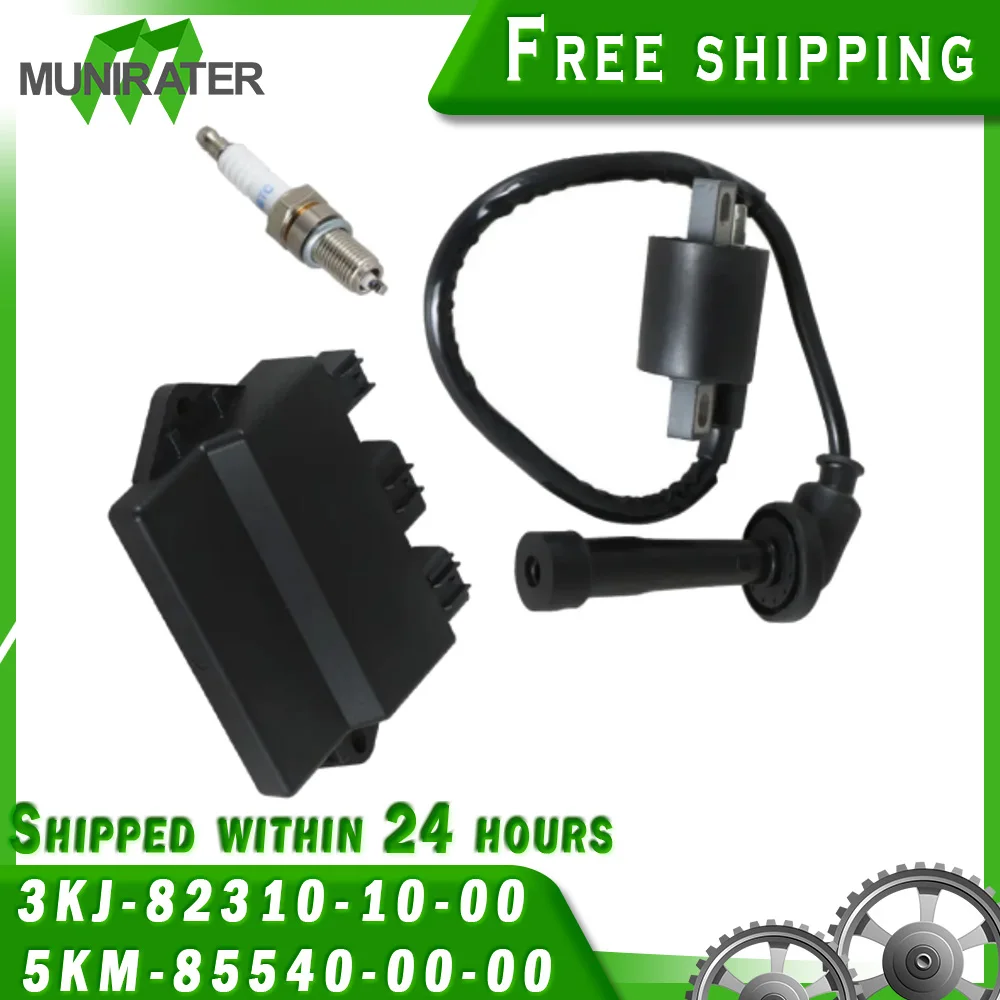 Ignition Coil Spark Plug CDI Replacement for Yamaha 660 YFM660 4x4 5KM-85540-00-00 2002 2003