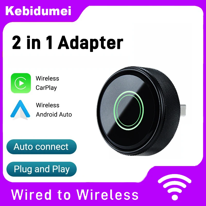 

Беспроводной адаптер 2в1 Carplay для Apple CarPlay android auto Wireless Carplay Mini USB Ai Box Carplay для Toyota Volvo Hyundai