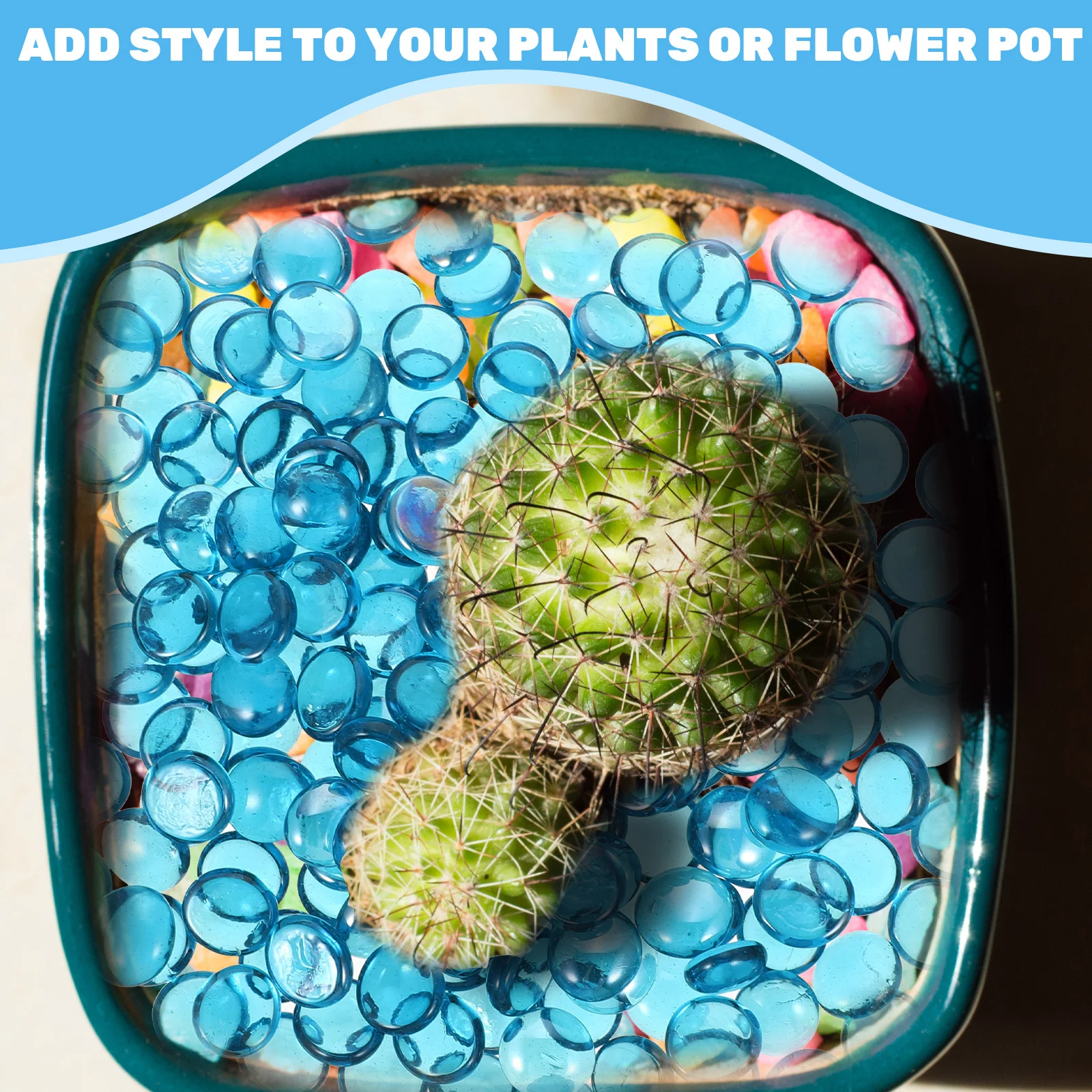 방화 유리 구슬 1봉지 500g 다기능 자갈 어항 수족관 조경 벽난로 화로 DIY 공예용