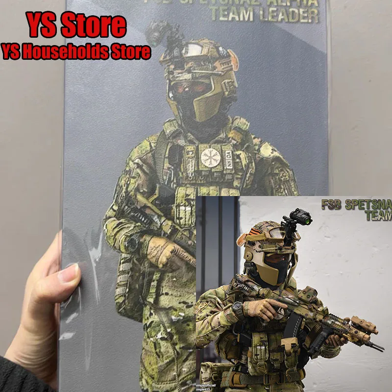 

26071R 1/6 FSB Spetsnaz Alpha Team Leader Camfoulage Cloth Military Man Action Figure Display 12inch Articulated Soldier Model
