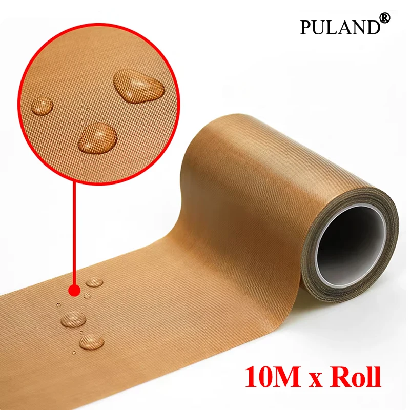 Thickness 0.13/0.18mm PTFE Electrical Tape Width 5~50mm High Temperature Resistant Adhesive Cloth Insulated Vacuum Sealing Tapes