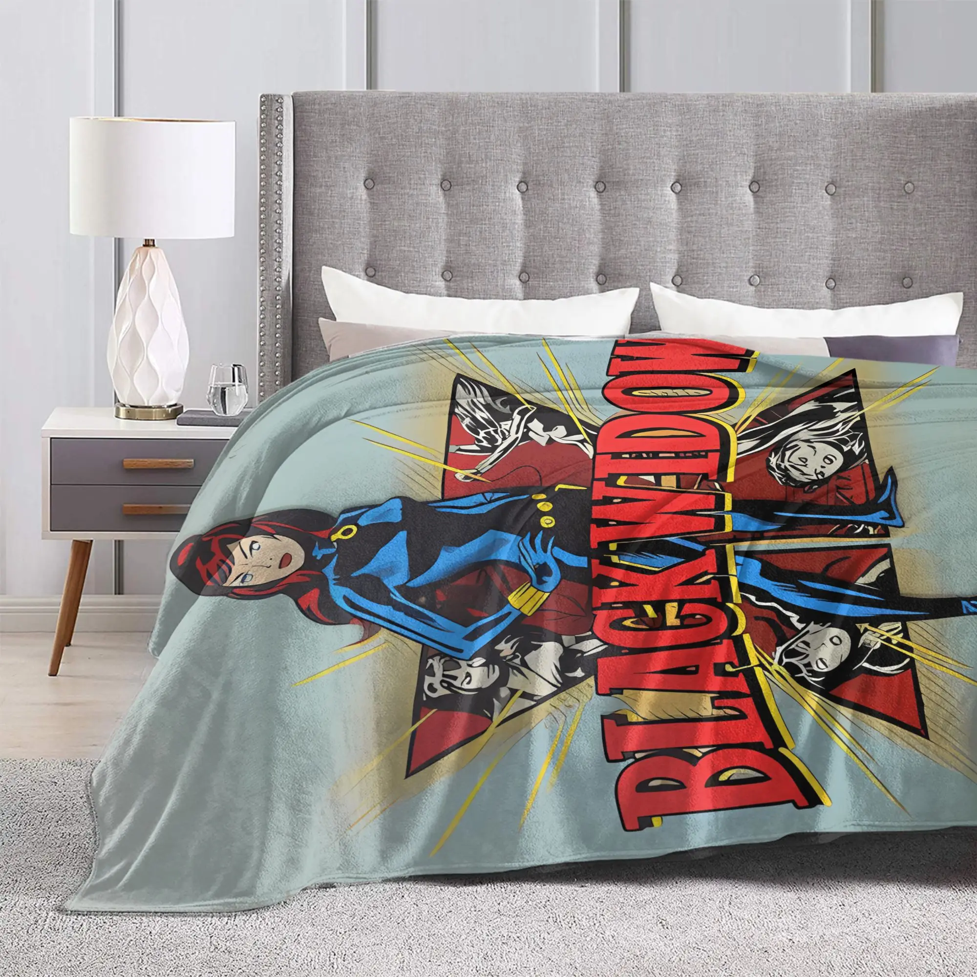 بطانية فائقة النعومة للسفر للأطفال الأرملة السوداء الفراش يلقي الفانيلا المفرش لغرفة المعيشة غطاء سرير أريكة مريح #3