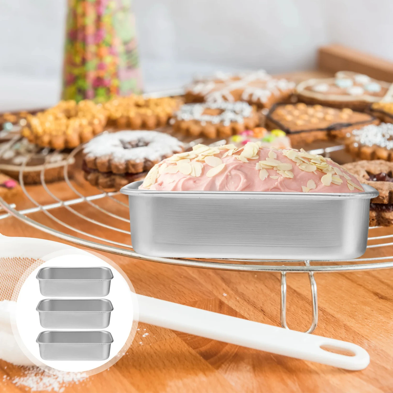 

Baking Pan Baking Pan Baking Pan Baking Pan Baking Pan 2Pcs Loaf Bread Pan Mini Loaf Baking Tins Bread Meat Tray Diy Baking