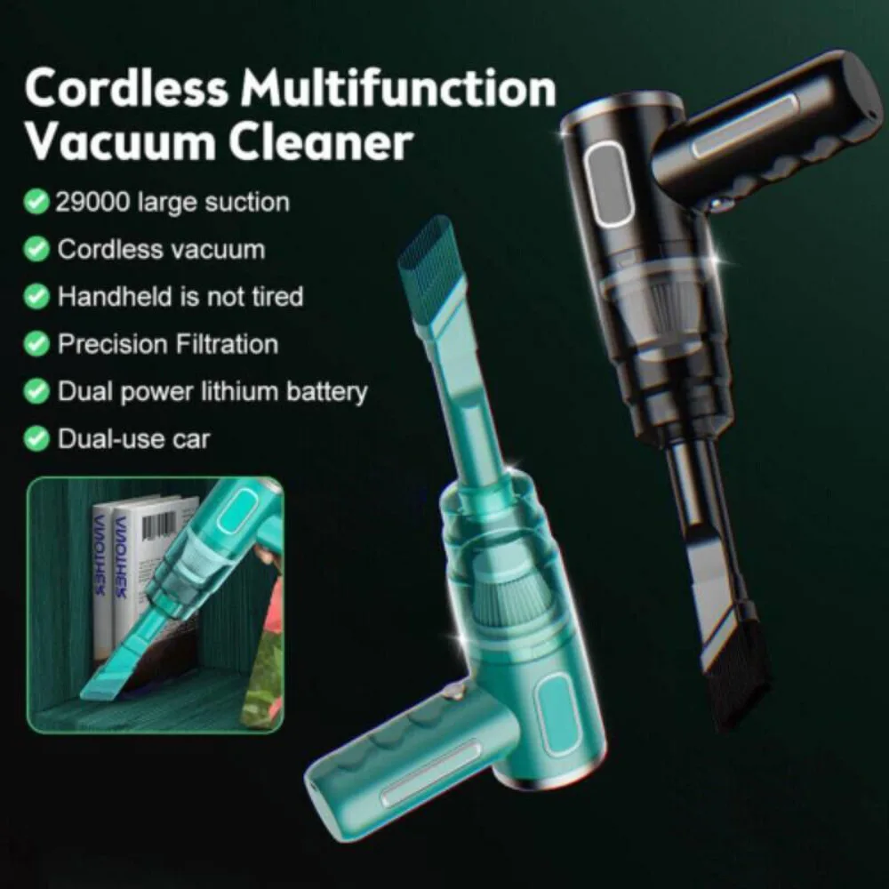 

Powerful Cordless Rechargable Wet/Dry Strong Suction Car Vacuum Cleaner 29000pa