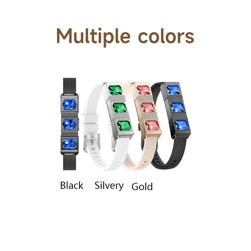 

Умный браслет, пульсометр, кровяное давление, кислород в крови, мониторинг сна, 170 спортивных режимов, трекер, бесэкранные часы, браслеты