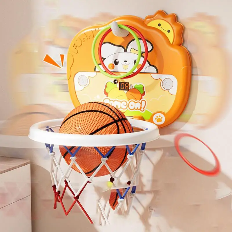 Over The Door Basketball Hoop Small Basketball Game Toys Indoor Door Basketball Hoop Set For Home School Kindergarten