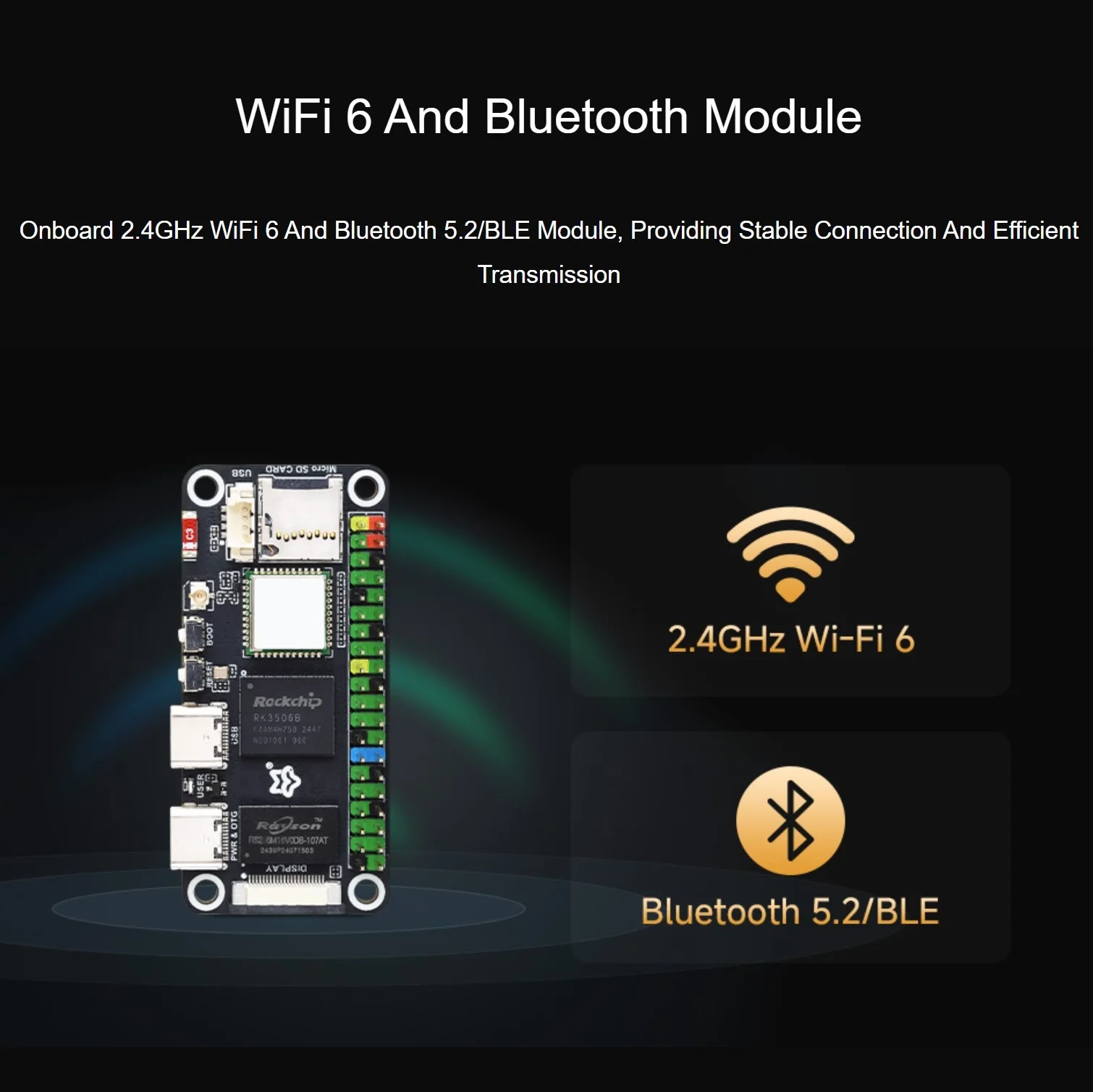 Luckfox Lyra Zero W Micro Linux Development Board RK3506B Chip Triple-core Arm Cortex-A7 ومعالجات Arm Cortex-M0