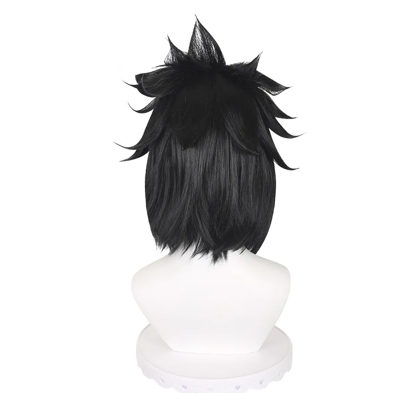 Uchiha Sasuke perruque noire hérissée Cosplay Anime perruque facile à coiffer perruque