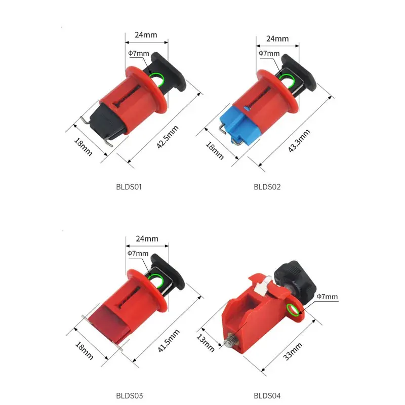 1PCS Circuit Breaker Lock MCB Miniature Molded Case Insulated Isolation Lock Switch Safety Isolation Plastic Lockout DZ47