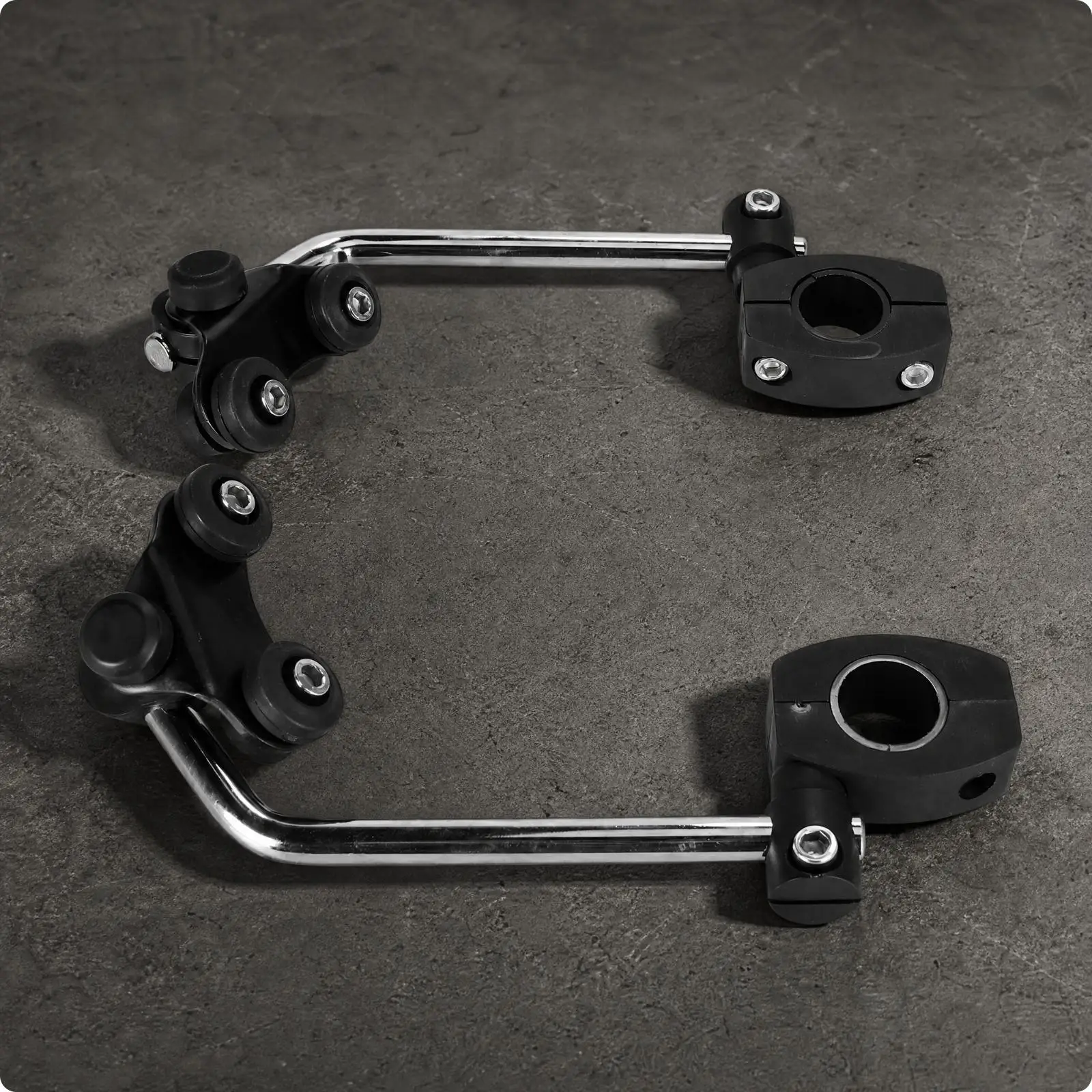 Handlebar Windshield Bracket Motorcycle Adjustable Mount Metal Clamp Hinge Multi Angle Positioning Travel
