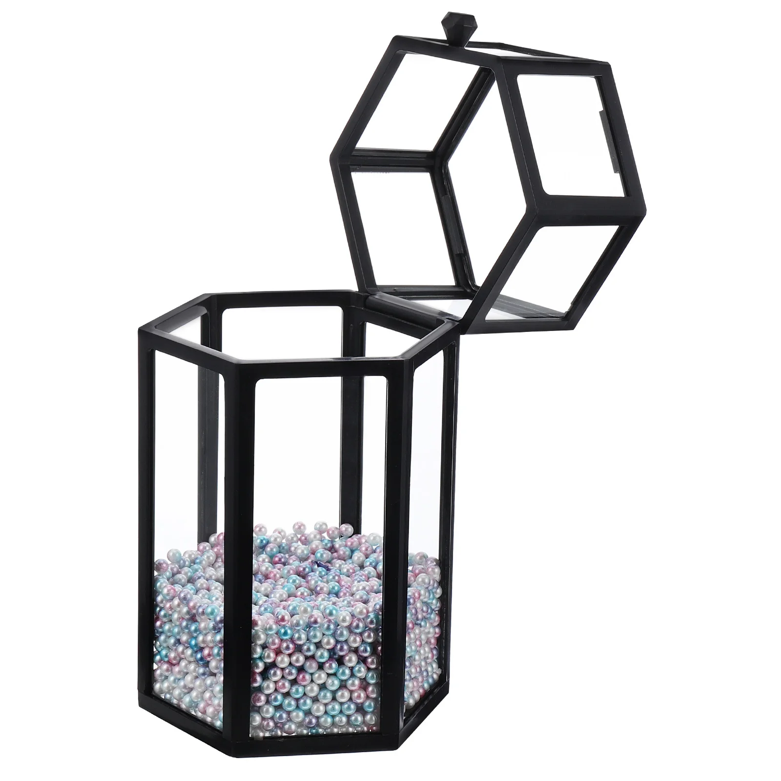 

Brush Organizer Transparent Glass Makeup Brush Holder Box Dust Proof Desktop Storage For Eyebrow Pencil Eyeliner