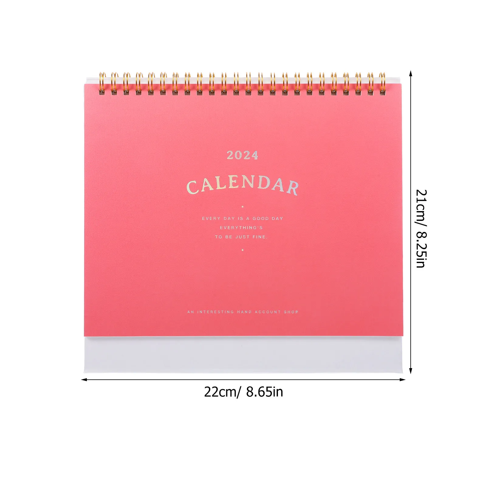 Stylish Thick Paper Desk Calendar 2024 Standing Flip Calendar for Office Home Decor Desktop Organization Time Management Tool