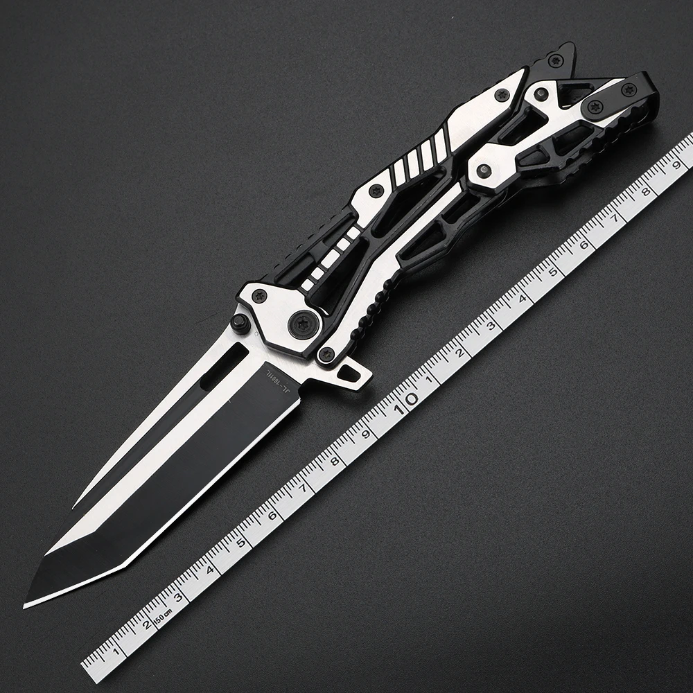 Mechanical structure folding knife Wilderness camping survival knife hunting multi-functional portable knife