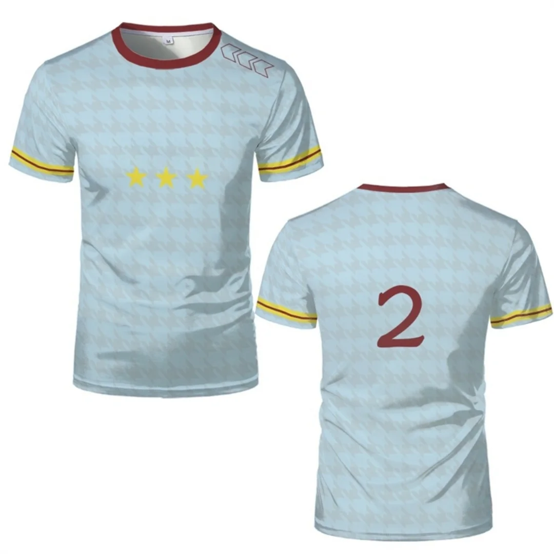 Kaus Bulu Tangkis Sepak Bola Kaus Olahraga Lari Kaus Pria Cepat Kering Musim Panas Cetak 3d Kaus Pakaian Anak-anak Y2k Wanita