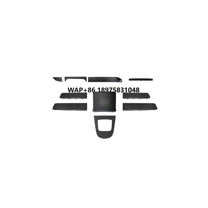 

Interior Trims 10pcs Kit Dry Carbon Dashboard Frame Shifter Gear Panel Door Handle Panel Auto Parts for W465 G63