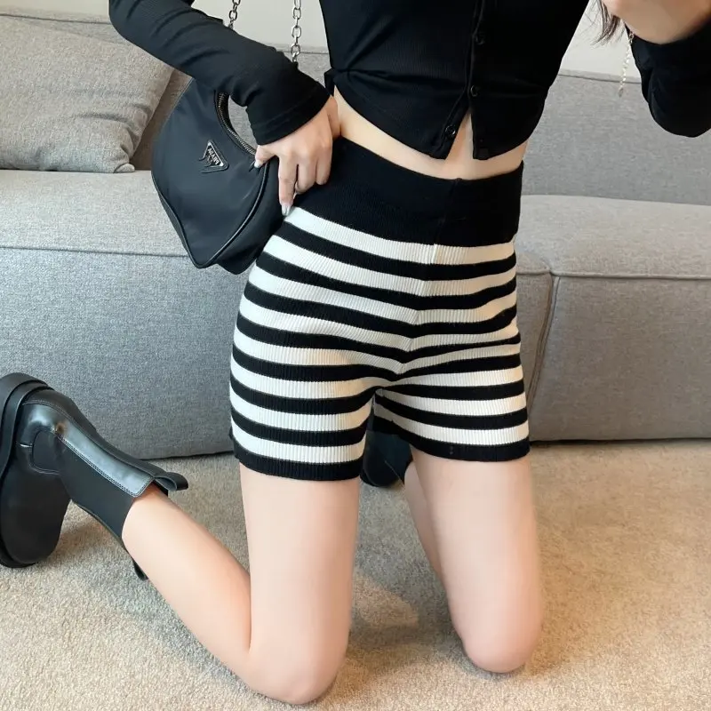 Shorts Women's Spring High Elastic Bottoming Leggings Protection Hip Waist Shorts