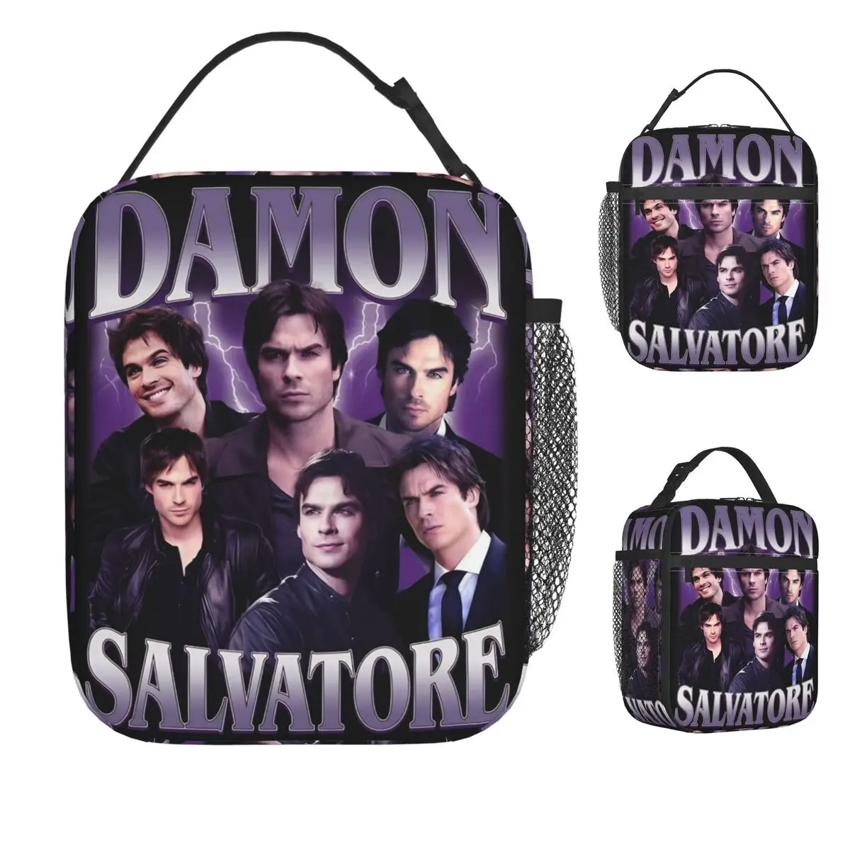 

Дневники вампира Дэймон Сальваторе, телесериал, сумка для обеда, эстетический ланч-бокс для взрослых, портативная сумка-холодильник, термосумки для обеда