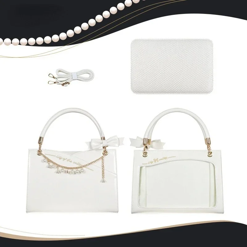 Xiuya Elegant Transparent Womens Shoulder Bag Y2k Original Vintage Casual Ita Bag Square Fashion Luxury Designer Female Handbag