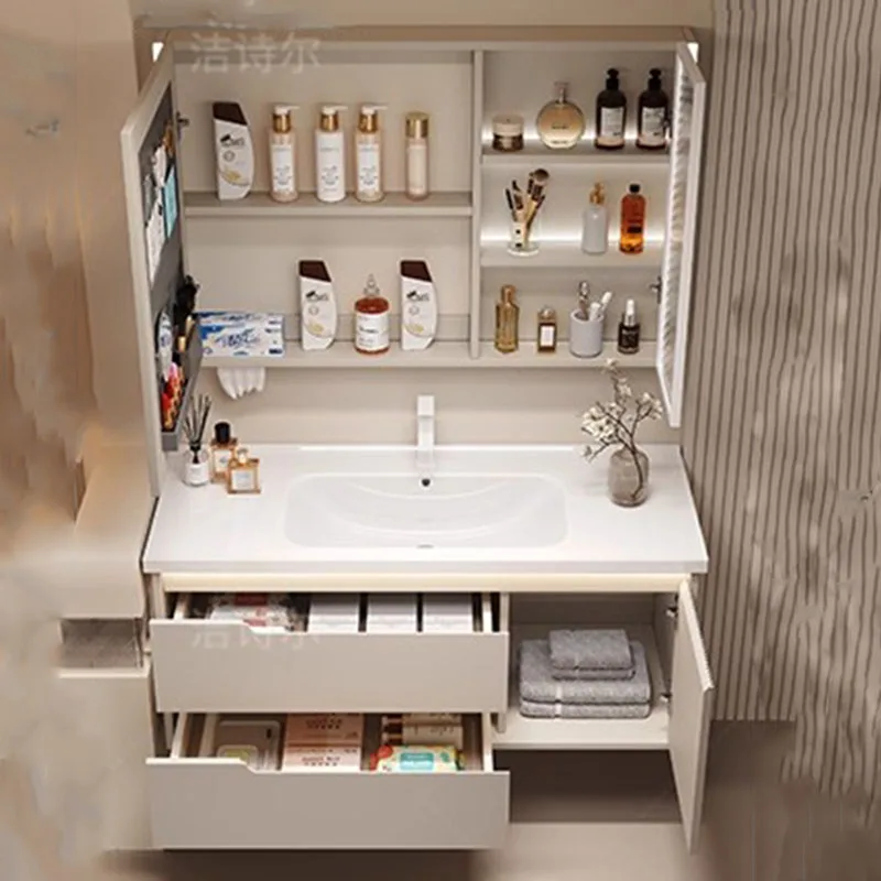 عرض منظم خزانة الحمام رفوف التخزين أقسام المرحاض الفاخرة الحديثة دولاب أدراج Gabinete أثاث الفندق #6