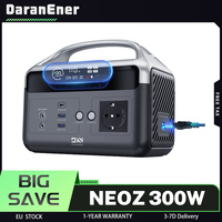 DaranEner NEOZ Portable Power Station, 300W 179.2Wh LiFePO4 Battery, Upgraded BMS, LED Fashlight, 1.5hrs Fast Charging, Portable