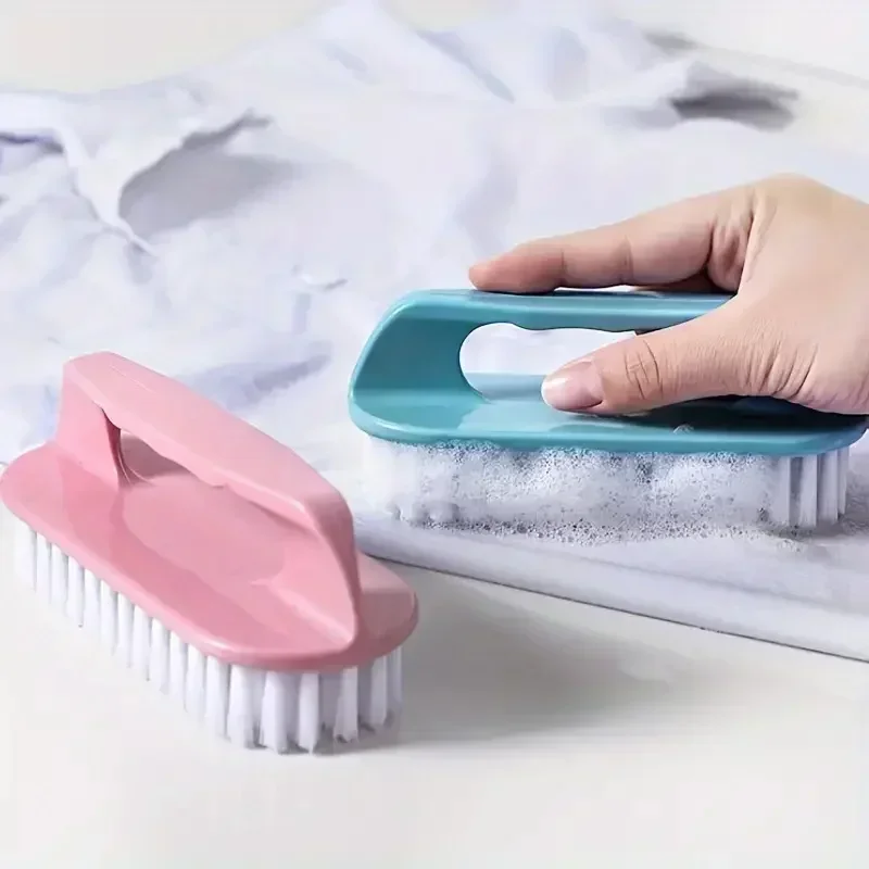 Escova de esfrega resistente, limpador de sapatos de cerdas rígidas, escova portátil multiuso para banheiro, cozinha, lavanderia, limpeza de azulejos e pisos