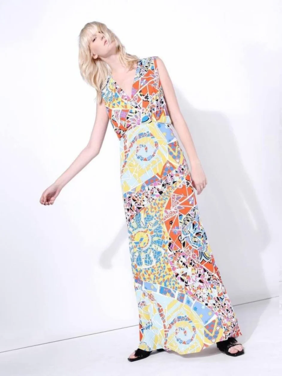 

Облегающее трикотажное платье с принтом Ele n, сексуальное эластичное женское платье Faion ow, новинка большого размера, длинное V-Ne Svel