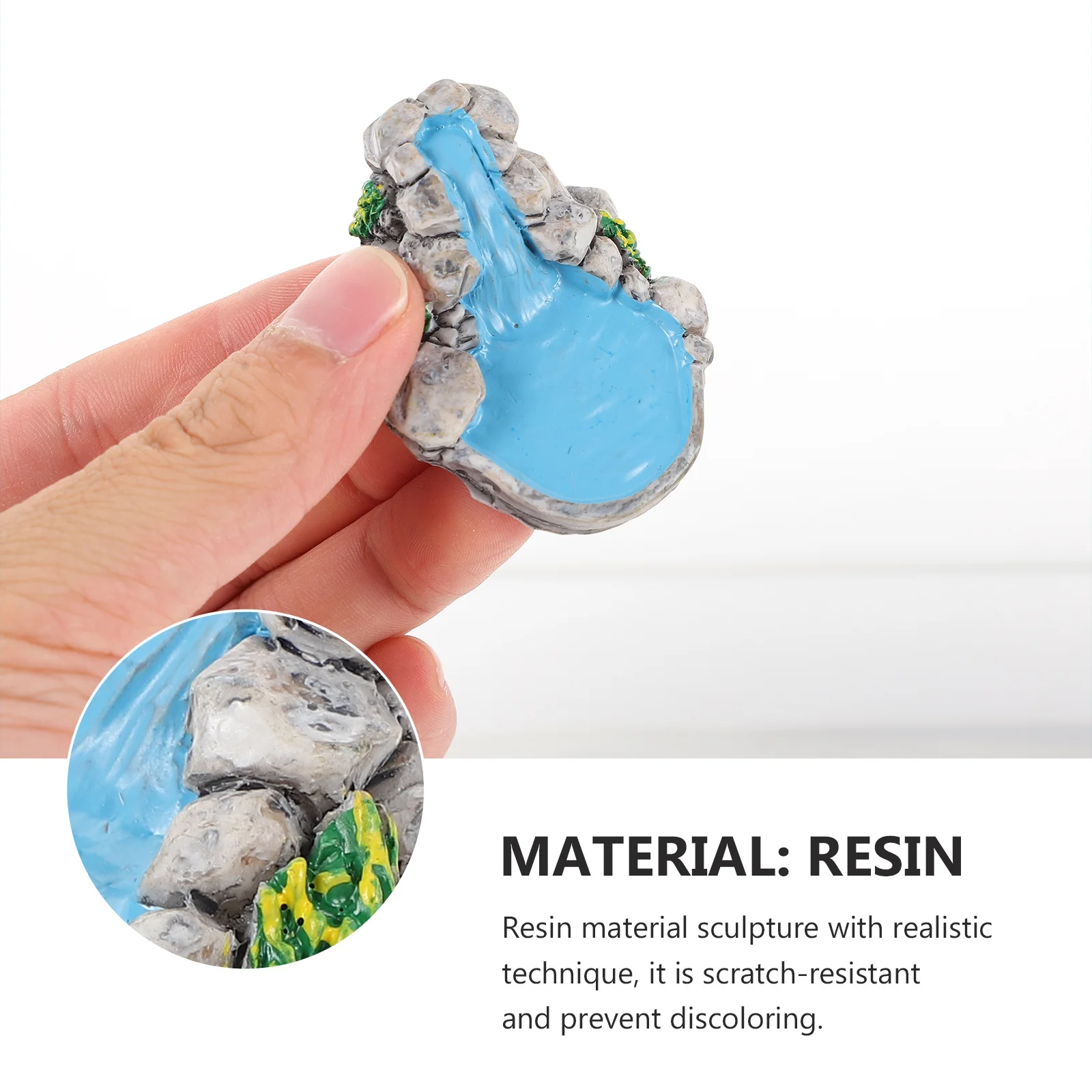 

6pcs Vintage Resin Decor Miniature Ornament For Fairy Garden Home Office Shelf Decor Resin Artware Landscape Ornament