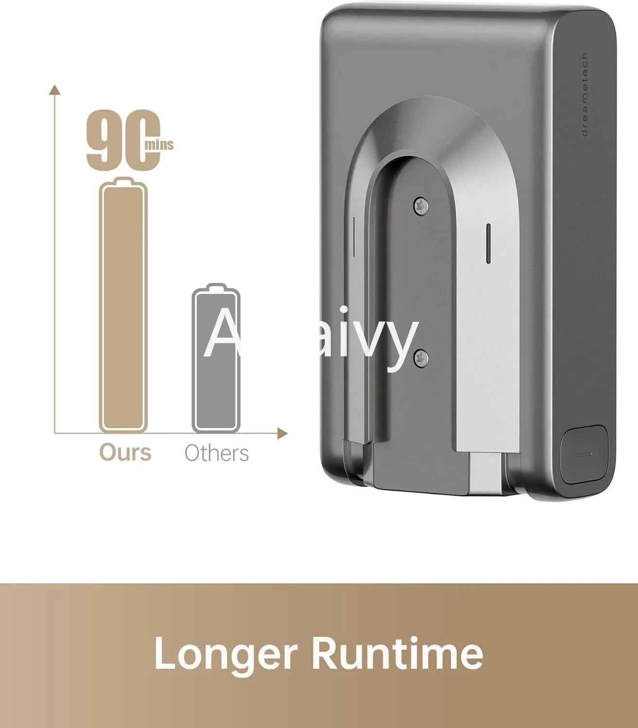 Original 3500mAh Rechargeable Removable Extra Battery Replacement for Dreame T30 R20 Handheld Cordless Vacuum Cleaner