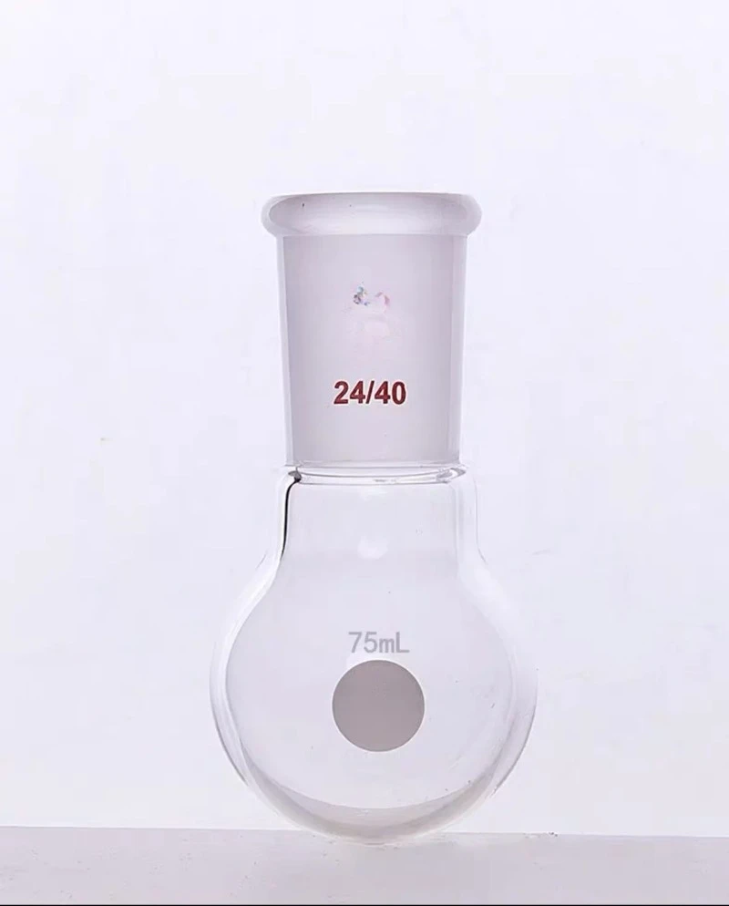 Single Neck Round Bottom Ball Bottle, Joint 24/40, Capacity 25mL-500mL, Borosilicate Glass Flask