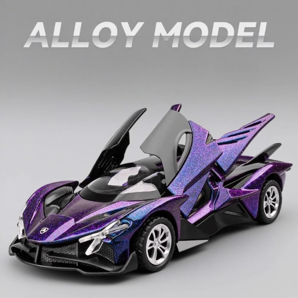 

1:36 Apollo EVO 911 Turbo 1987 Toy Sports Car Model Alloy Diecast Pull Back Doors Opened Miniature Models Gifts Collections