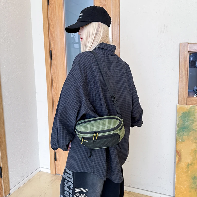 Multifunktionale Brusttasche Outdoor-Wandertasche Leichte Crossbody-Gürteltasche für Reisen Camping Sport Mehrtaschen-Bag – Detail 23