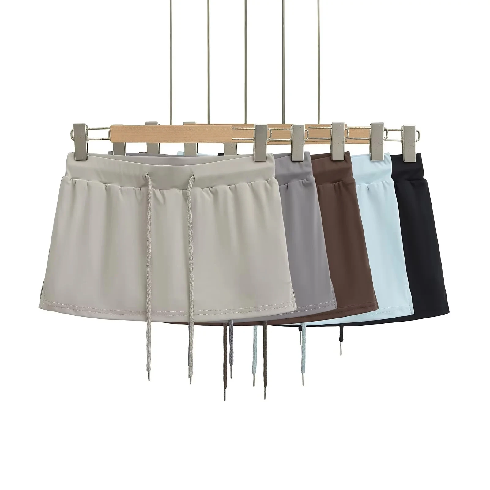 

Sexy American Hot Girl Side Slit Bodycon Skirt Women's ort 2025 New Summer Dstring Slim Fit Ultra ort Skirt