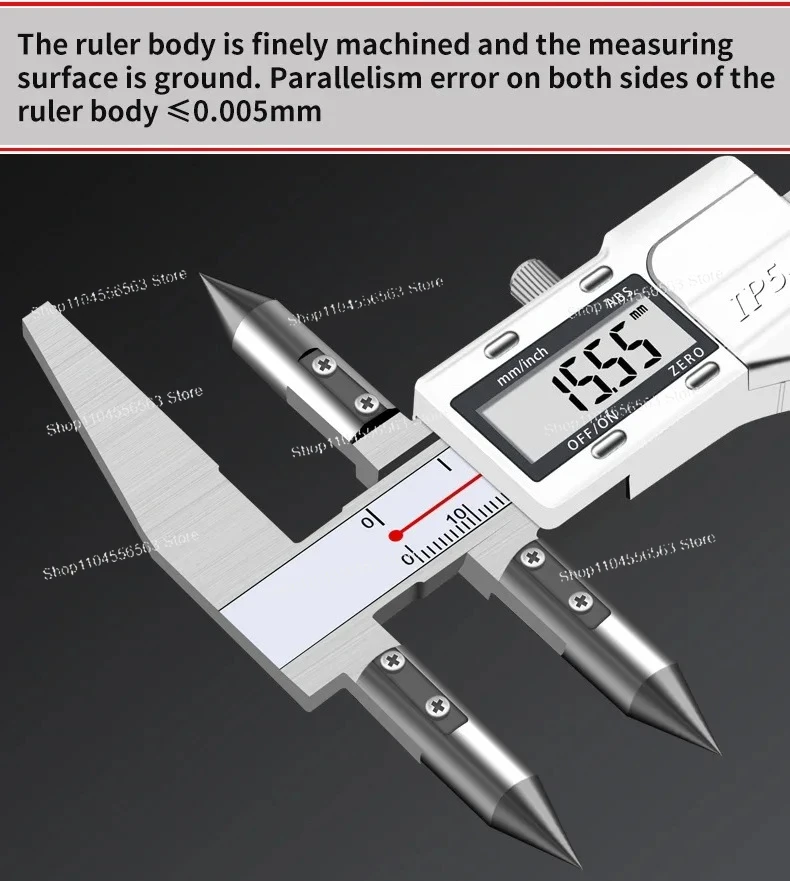

Edge-Center Distance, Center Distance, Digital Caliper, Cone Probe Hole Distance, Centerline Caliper, Edge-To-Hole Measurement