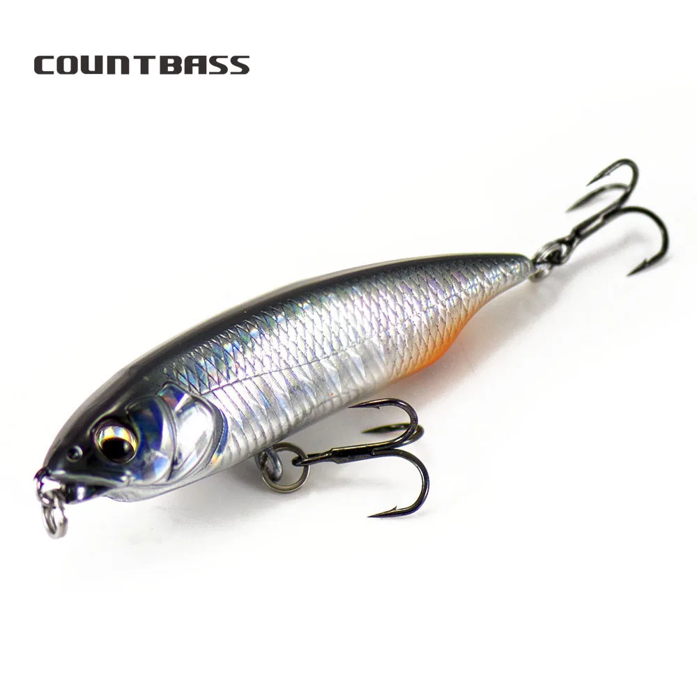 

COUNTBASS 59mm 4.8g Floating Pencil Wobblers Topwater Angler's Fishing Lures Hardbaits for Bass Pike