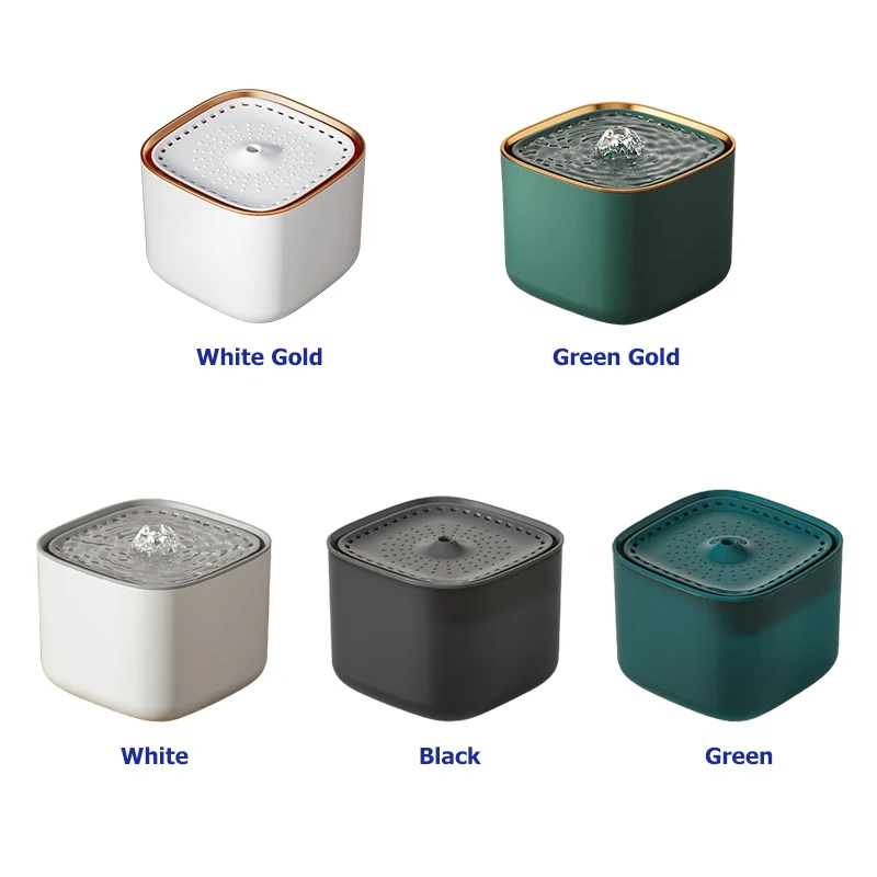 Fontaine d'eau automatique pour animaux de compagnie, 3l, avec 3 puces filtrantes, distributeur de boissons silencieux pour chats et chiens, filtres de remplacement à vendre