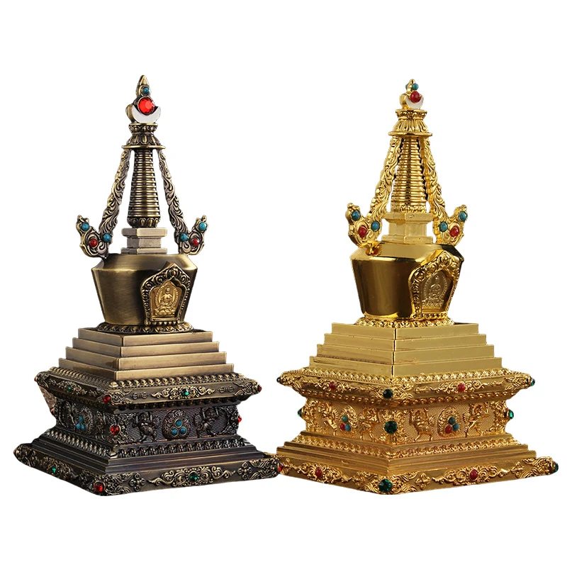 

Zinc Alloy Tibetan Esoteric Cultivation Tool Feng Shui Accessories Sculpture Living Room Pray For Auspiciousness Desktop Decor